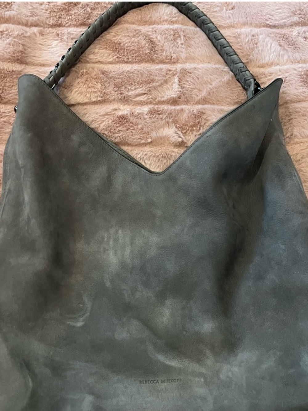 Rebecca Minkoff Suede Hobo Shoulder Bag - Picture 2 of 5